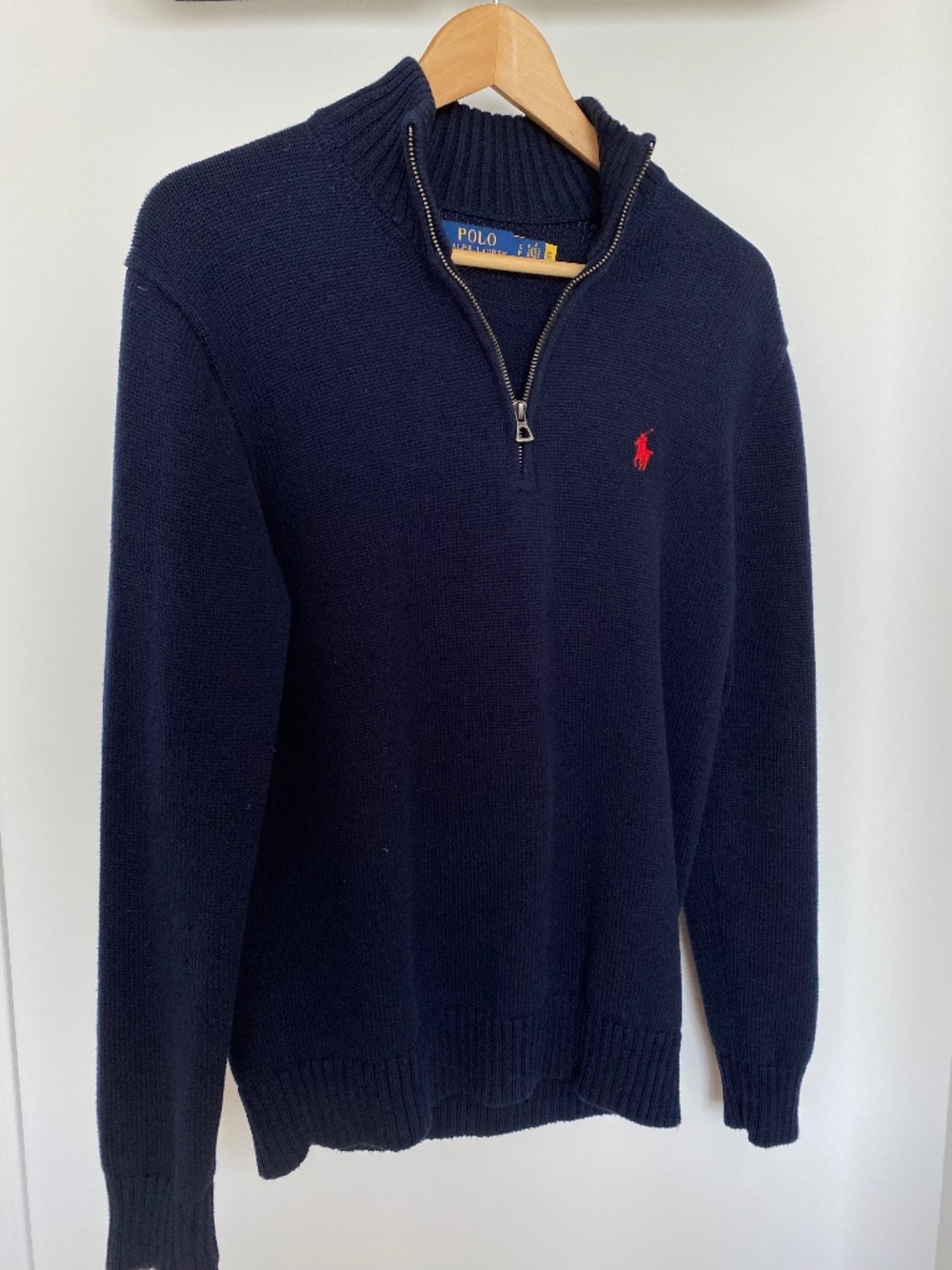 Polo Ralph Lauren Navy Half-Zip Sweater